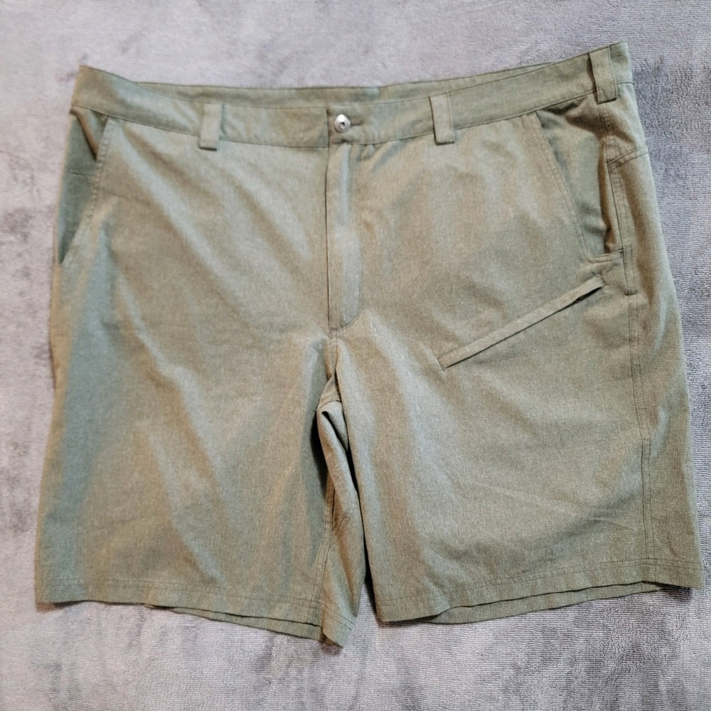 Duluth Trading Mens Green Utility Cargo Shorts Size 48 Fishing Hiking Camping